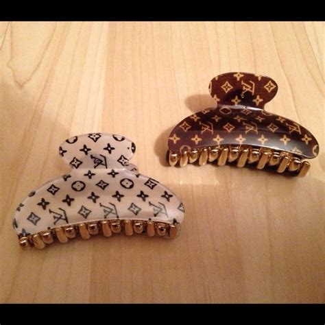 louis vuitton hair clips.